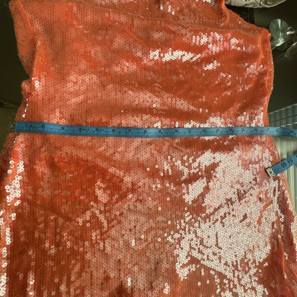 Peppermayo Shimmering Peach Sequin Dress - Picture 7 of 7